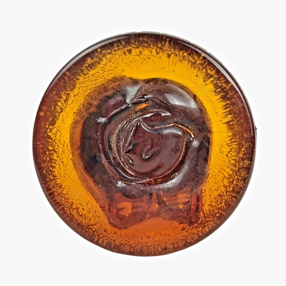 Vintage Mosser Amber Brown Glass Owl Figurine / Statue / Paperweight 4" H - Picture 4 of 8